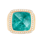 Bague Pain de Sucre amazonite