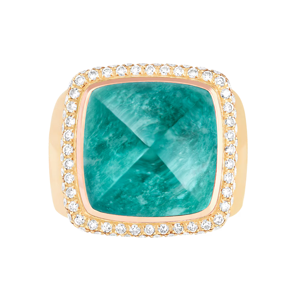 Bague Pain de Sucre amazonite
