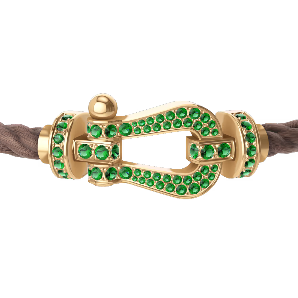Bracelet Force 10, grand modèle, pavé