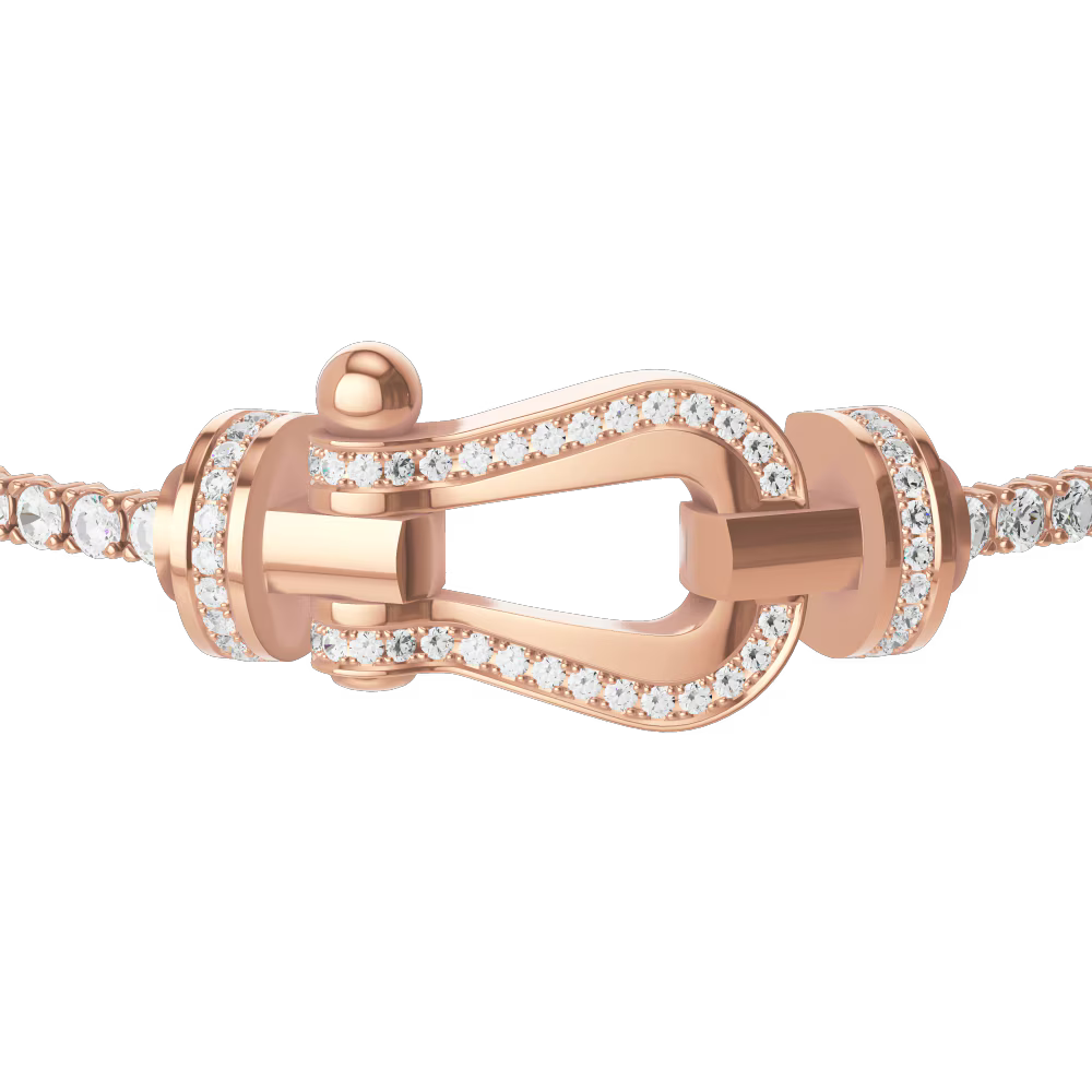 Bracelet Force 10, grand modèle, pavé