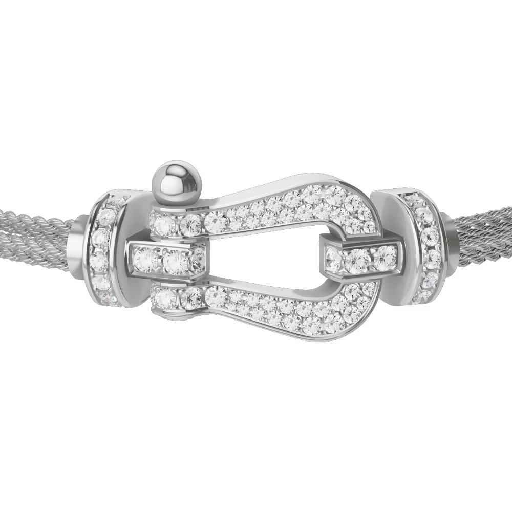 Bracelet Force 10, grand modèle, pavé
