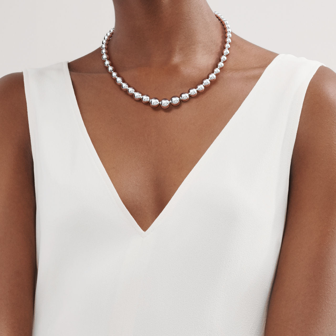 Collier gradué Ball en argent 925 millièmes