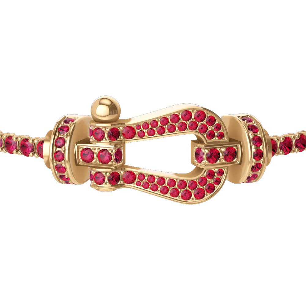 Bracelet Force 10, grand modèle, pavé