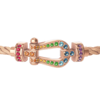 Bracelet Force 10, moyen modèle, semi-pavé