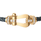 Bracelet Force 10, grand modèle, semi-pavé