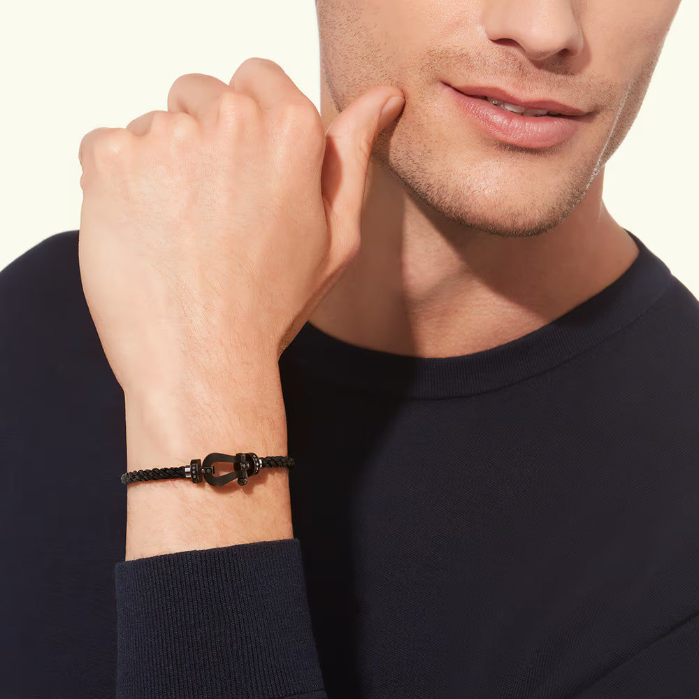 Bracelet Force 10, grand modèle, semi-pavé