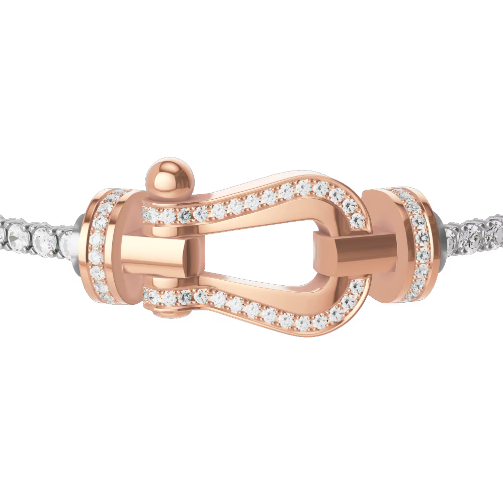 Bracelet Force 10, grand modèle, pavé