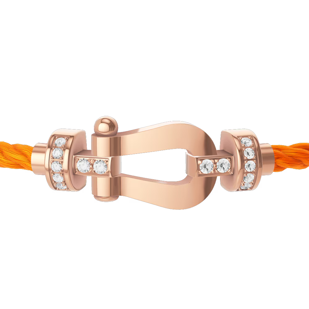 Bracelet Force 10, moyen modèle, semi-pavé