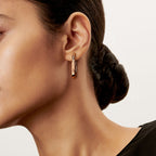 Boucles d’oreilles en or rose 18 carats. Medium