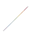 Bracelet ligne pierres de couleurs or blanc 750/1000e