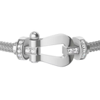 Bracelet Force 10, grand modèle, semi-pavé
