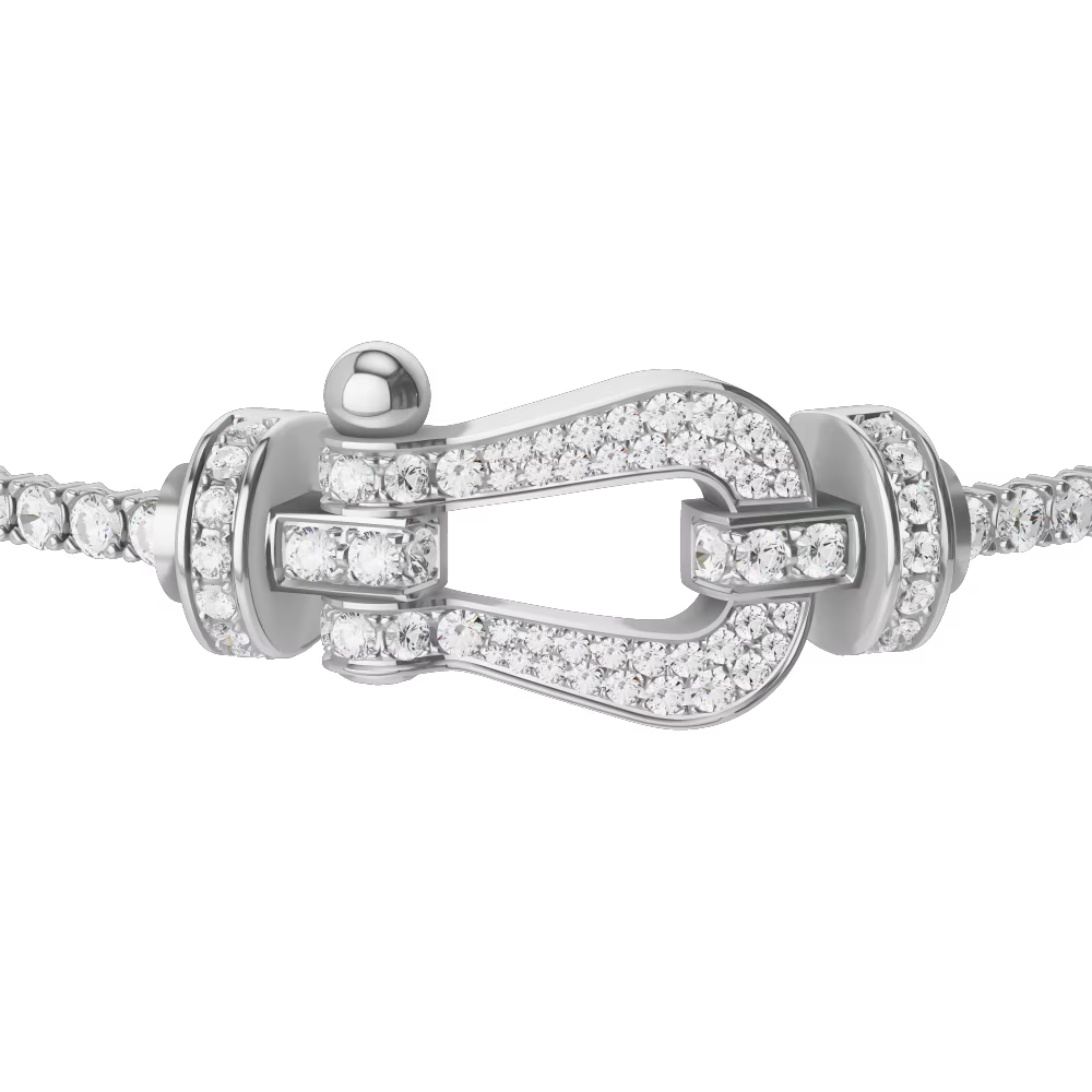Bracelet Force 10, grand modèle, pavé