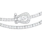 Collier Force 10, pavé, diamant taille poire