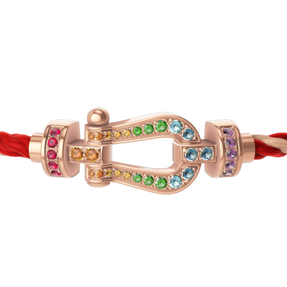 Bracelet Force 10, moyen modèle, pavé