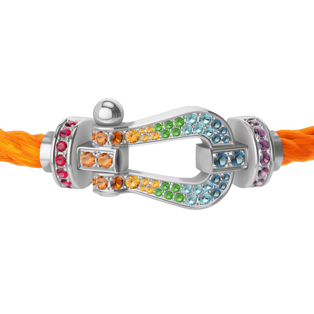Bracelet Force 10, grand modèle, pavé