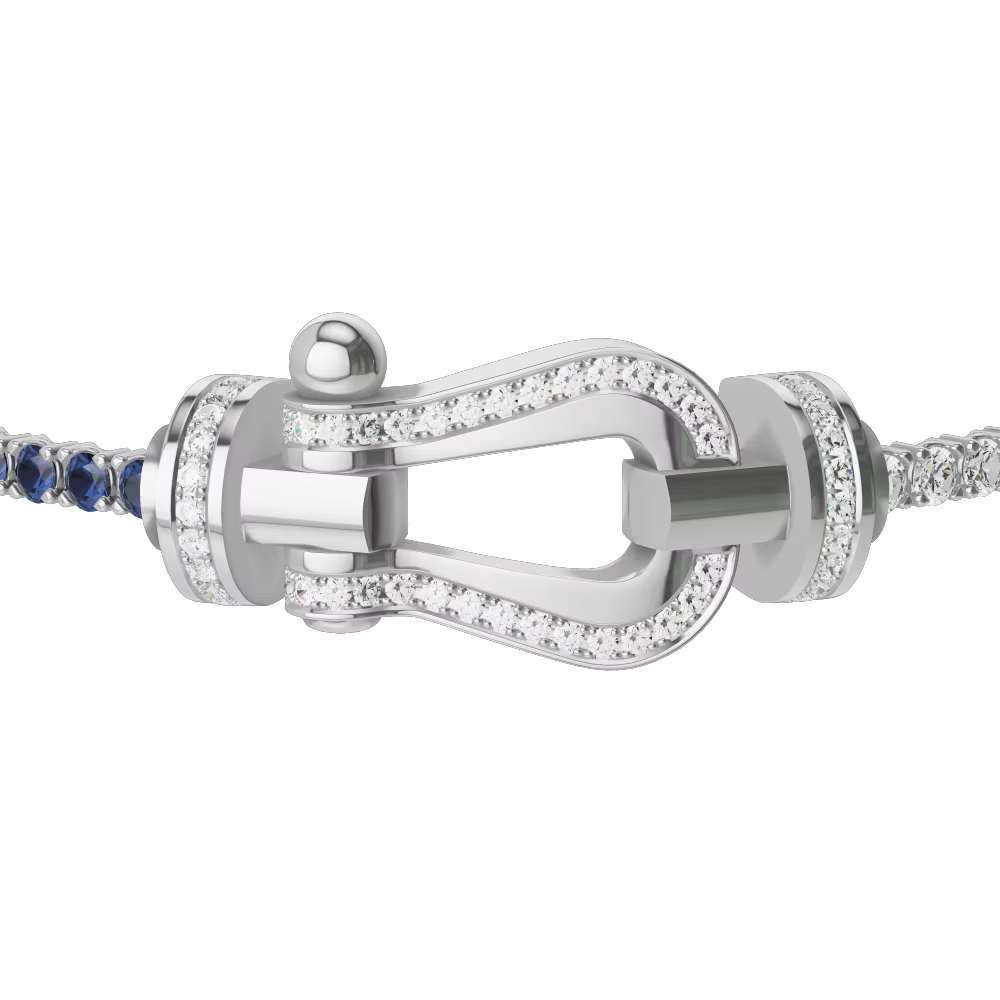 Bracelet Force 10, grand modèle, pavé