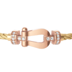 Bracelet Force 10, moyen modèle, semi-pavé