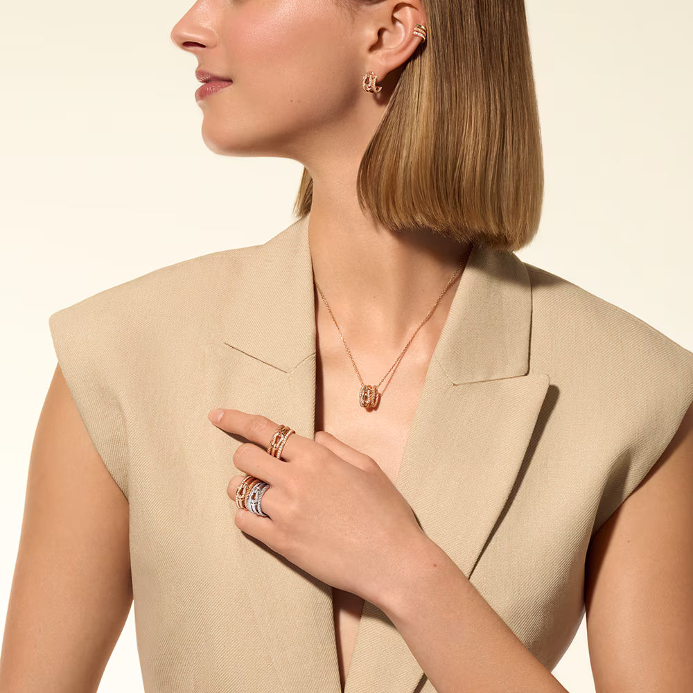 Bague Force 10 Rise, semi-pavée