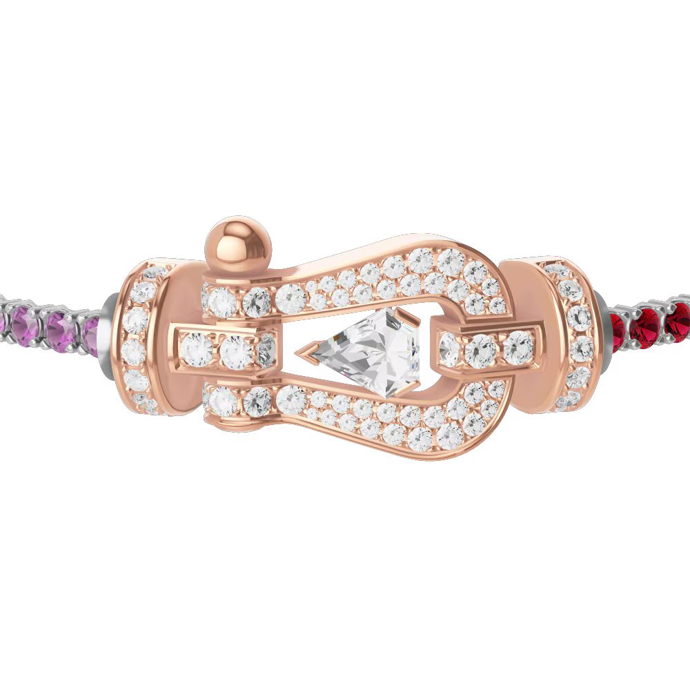 Bracelet Force 10, grand modèle, pavé, Hero Cut