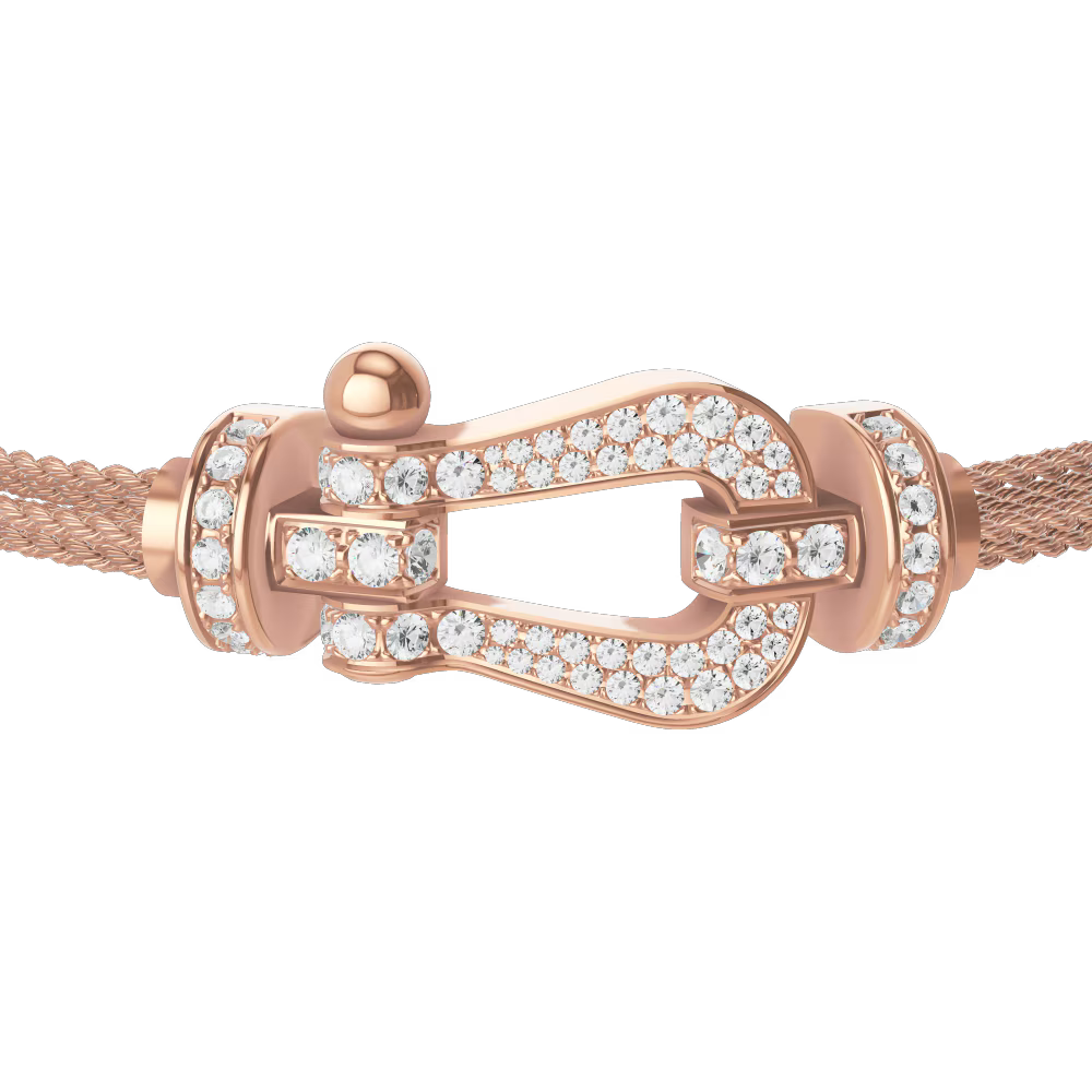 Bracelet Force 10, grand modèle, pavé