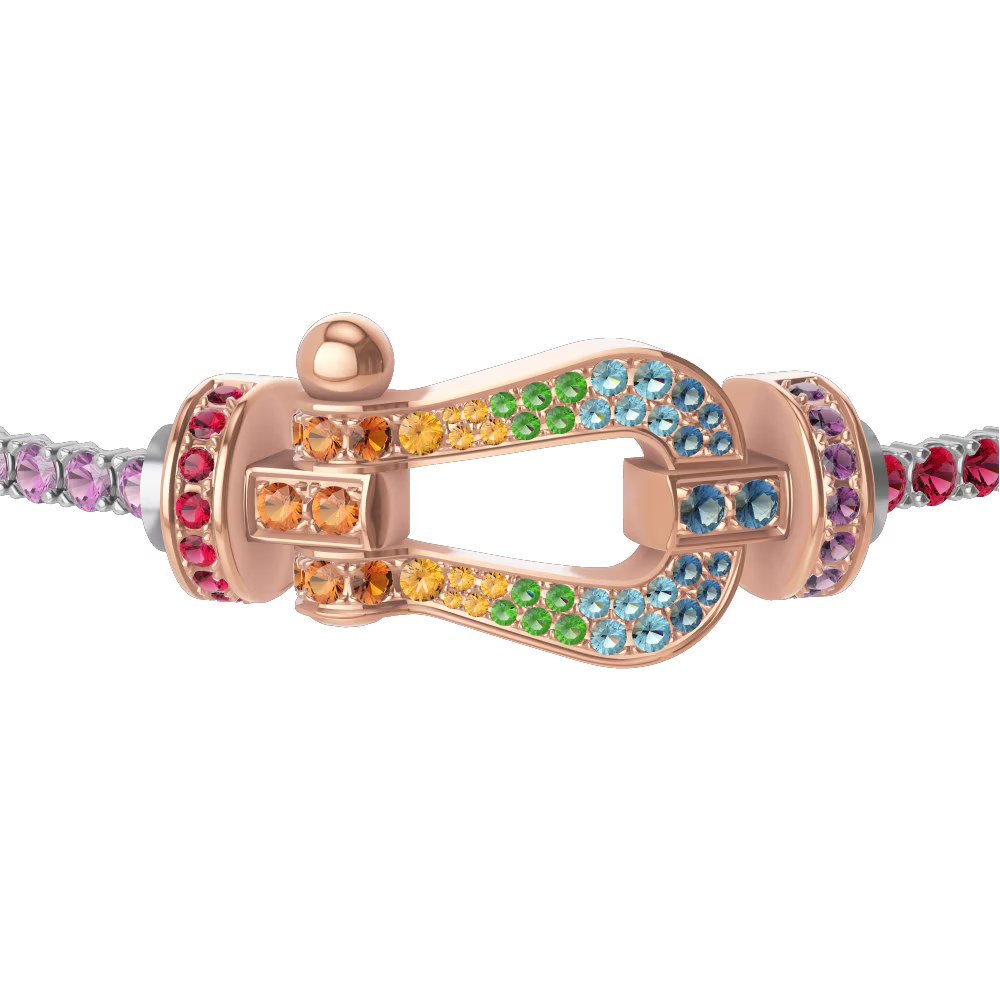 Bracelet Force 10, grand modèle, pavé