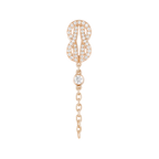 Boucle d'oreille Chance Infinie, pavée