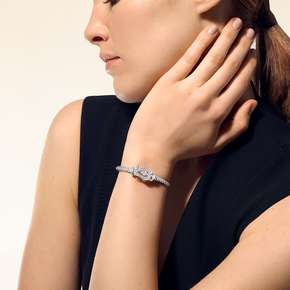 Bracelet Force 10, grand modèle, pavé, Hero Cut