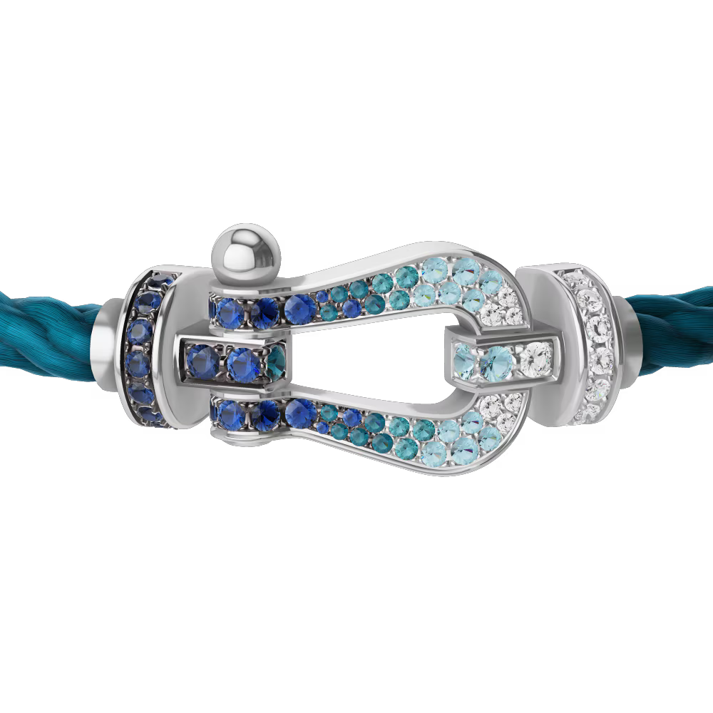 Bracelet Force 10, grand modèle, pavé