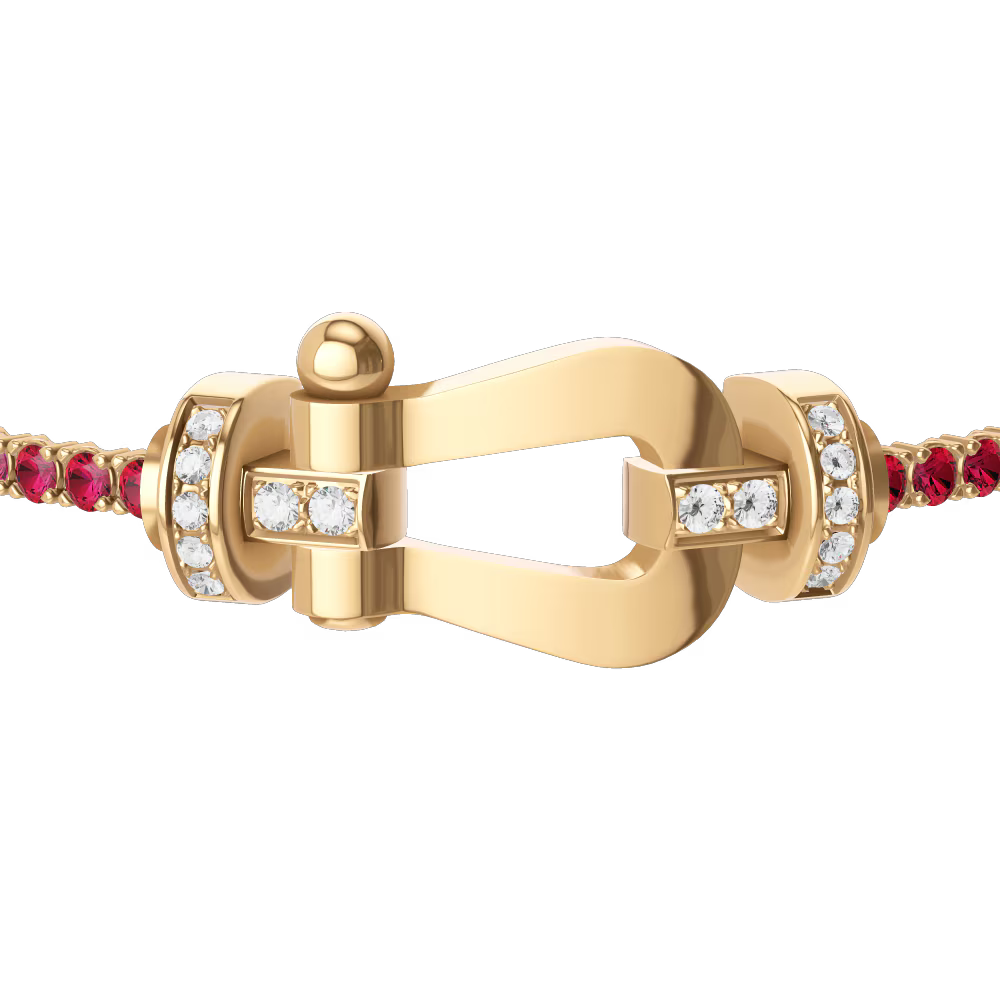 Bracelet Force 10, grand modèle, semi-pavé