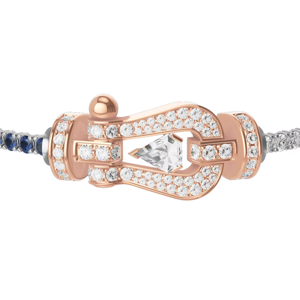 Bracelet Force 10, grand modèle, pavé, Hero Cut