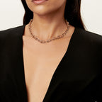 Collier à maillons. Medium en or rose