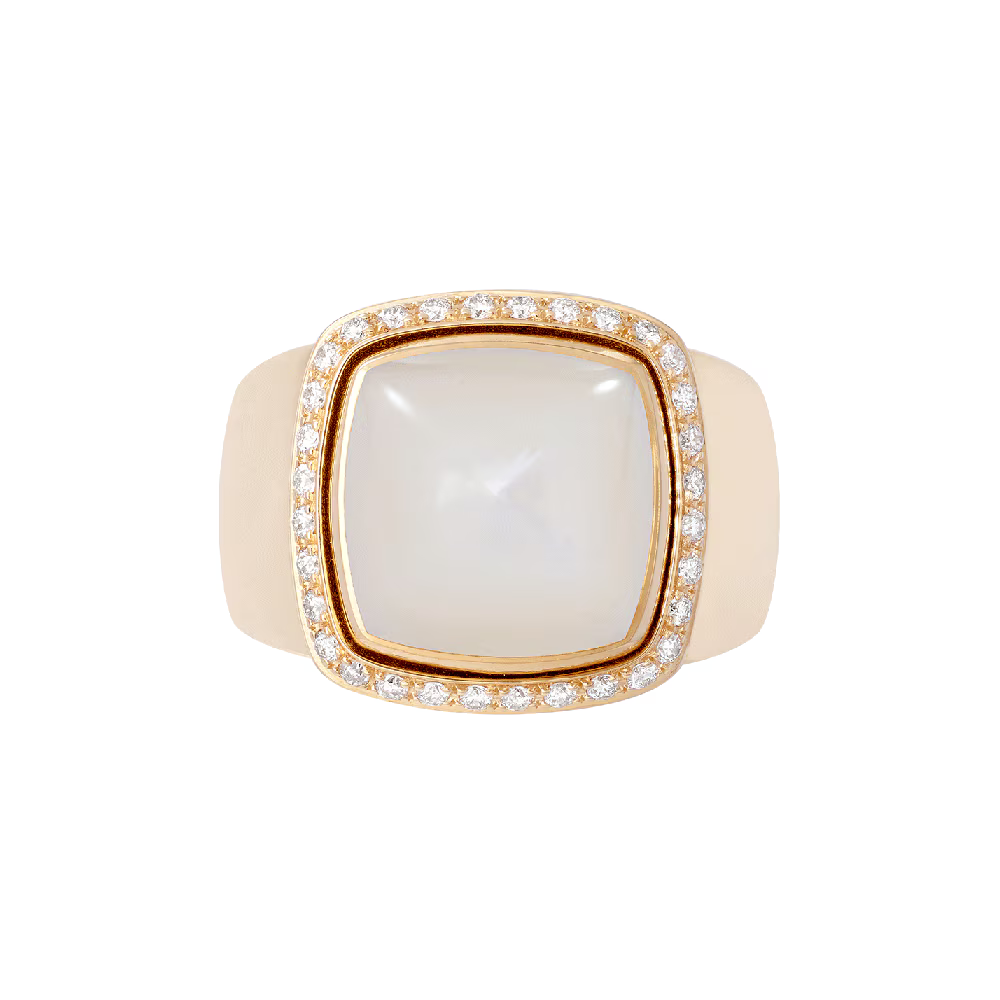 Bague Pain de Sucre, nacre blanche