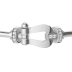 Bracelet Force 10, grand modèle, semi-pavé