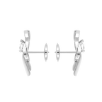 Boucles d'oreilles Chance Infinie, moyen modèle, pavé