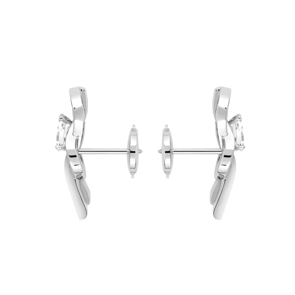 Boucles d'oreilles Chance Infinie, moyen modèle, pavé