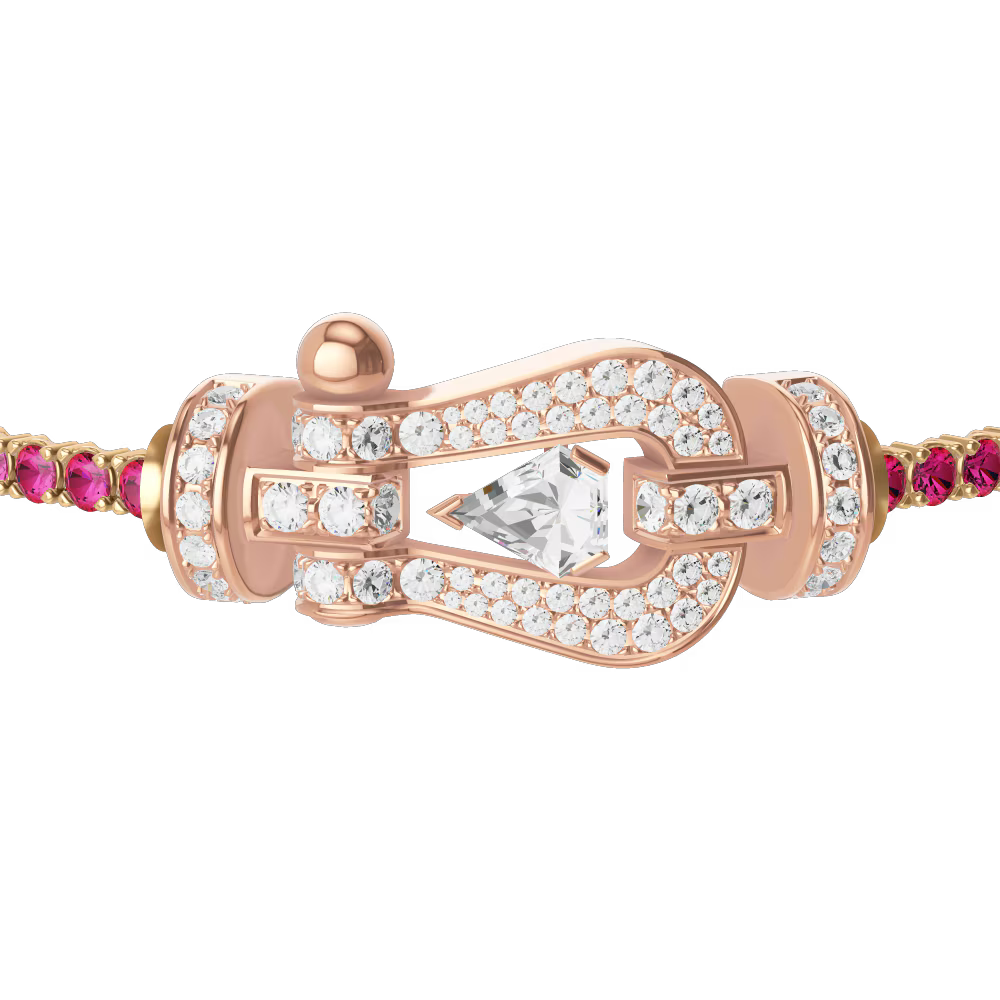 Bracelet Force 10, grand modèle, pavé, Hero Cut