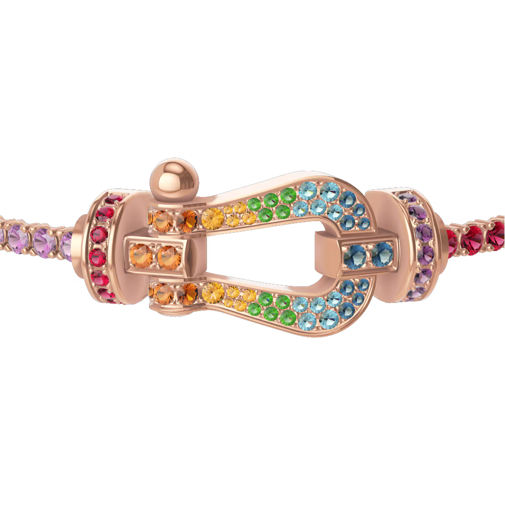 Bracelet Force 10, grand modèle, pavé
