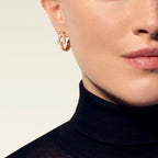 Boucles d'oreilles Force 10 Rise, grand modèle, pavé