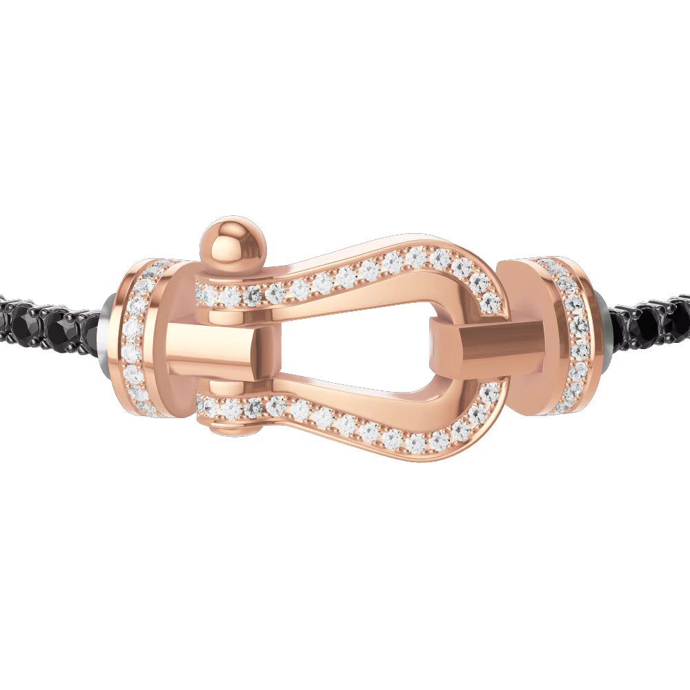 Bracelet Force 10, grand modèle, pavé