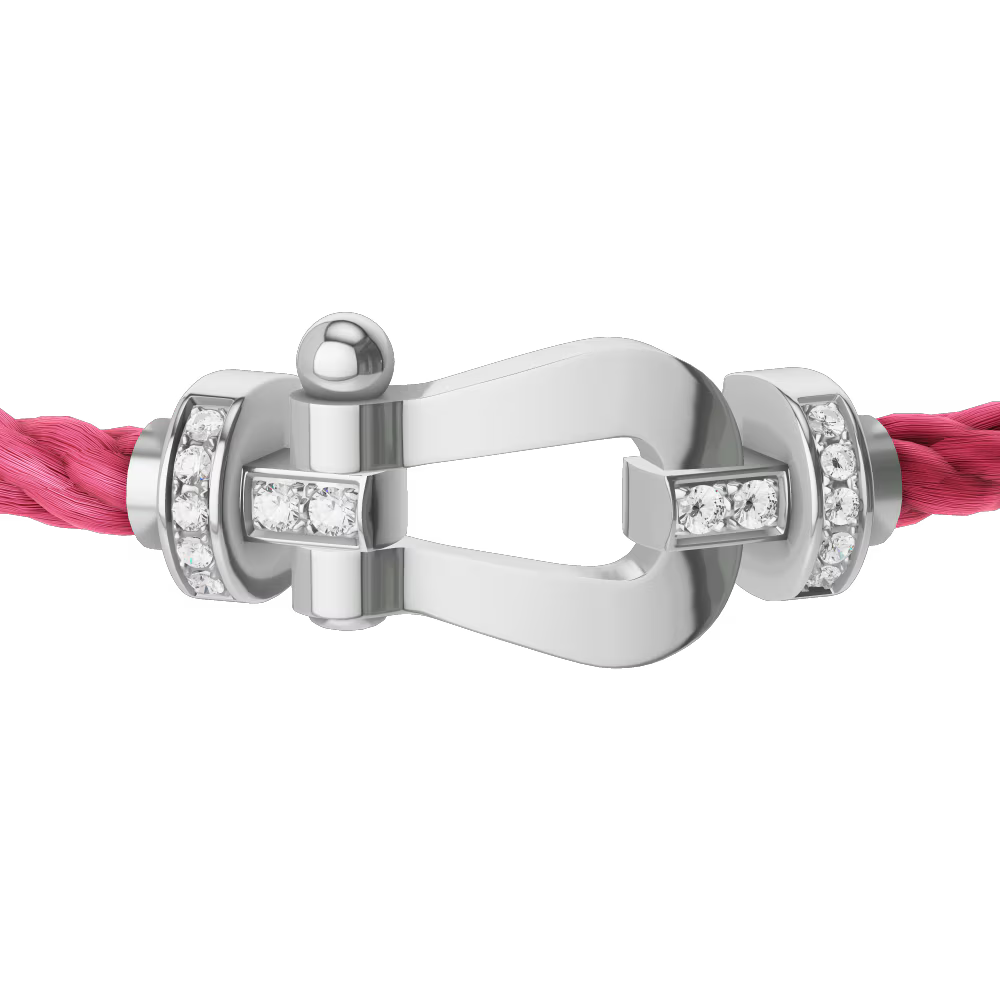 Bracelet Force 10, grand modèle, semi-pavé