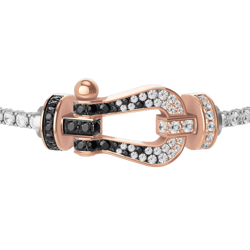 Bracelet Force 10, grand modèle, pavé