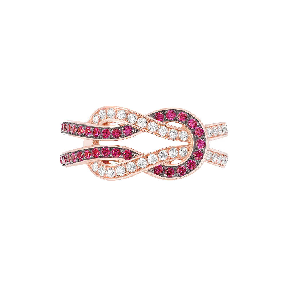 Bague Chance Infinie, moyen modèle, pavée