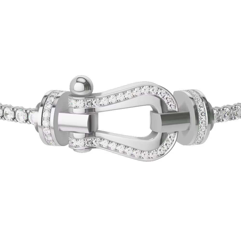 Bracelet Force 10, grand modèle, pavé
