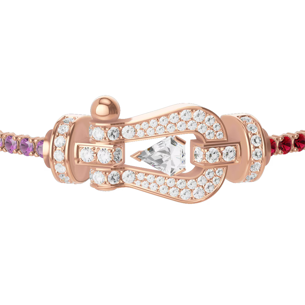 Bracelet Force 10, grand modèle, pavé, Hero Cut