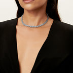 Collier pavé Wings en platine 950 millièmes et diamants