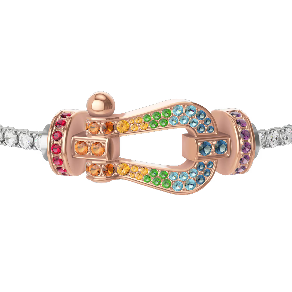 Bracelet Force 10, grand modèle, pavé