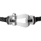 Bracelet Force 10, grand modèle, semi-pavé