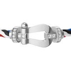 Bracelet Force 10, grand modèle, semi-pavé
