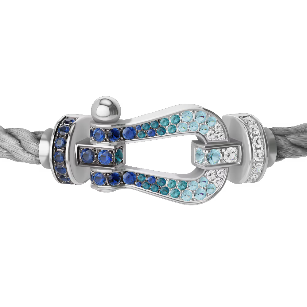 Bracelet Force 10, grand modèle, pavé