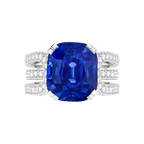 Bague 1936, saphir bleu